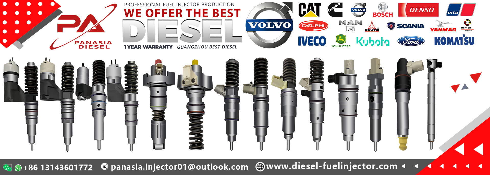 Qualité CATERPILLAR Injecteurs de carburant diesel usine
