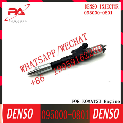 0950000801 Original Auto Parts Diesel Fuel Injector Engine Common Rail Injector 6156-11-3100 095000-0801