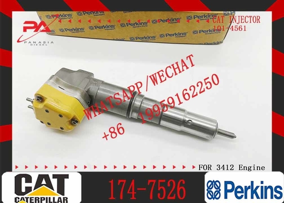 Fuel Injector 174-7526 for Caterpillar CAT Engine 3408E 3412 Truck AD45 AD40 AE40 69D 769D Tractor 651E