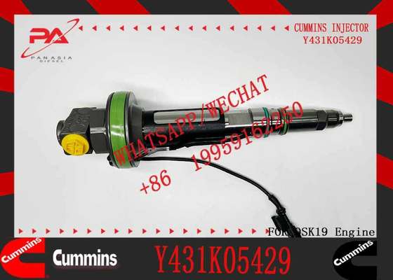 New Construction Machinery Fuel Injector for QSK19 Diesel Compatible Y431K05429 Y431KO5205 Y431K05420 for CUMMINS Diesel Engine