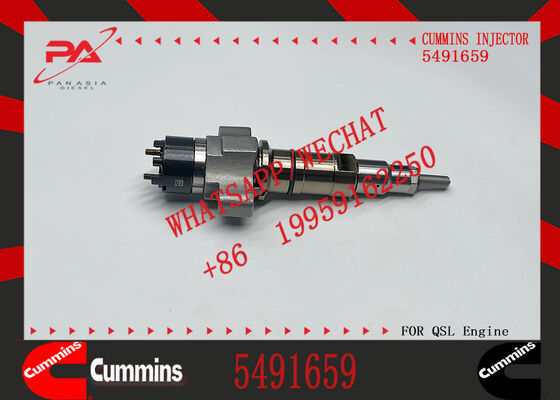 New Construction Machinery Parts Fuel Injector for QSL Diesel 5491659 4359204X Compatible with for CU-MMINS Diesel Engine