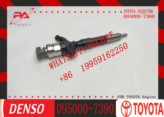 095000-7390 Denso Fuel Injector Assembly; 23670-39235 Suitable for Toyota 1KD and 2KD Engines.