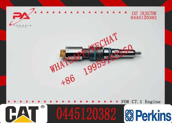 Common Rail Injector 0445120371 0 445 120 371 396-9626 3969626 0445120382 Diesel Injector with C7.1 Engine 320D2 Excavator