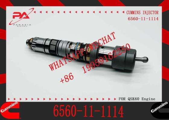Excavator Engine Parts Fuel Injector 6560-11-1114 6560-11-1112 6560-11-1113 for Komatsu PC1250-7 PC1250-8 SAA6D1170E-3 6D170