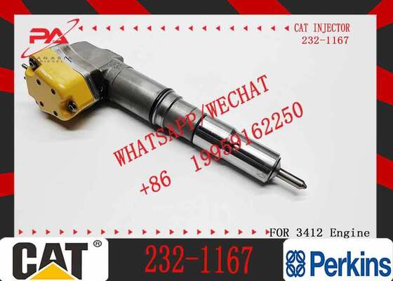 New Diesel Common Rail Fuel Injector 204-2467 232-1166 232-1167 20R-5392 232-1168 Steel Sprayer Excavator 3412 Truck Auto Parts
