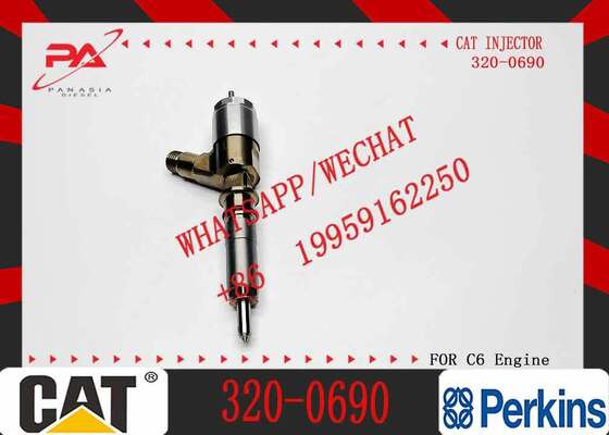 Common Rail 320-0690 Fuel Injector 2645A749 10r-7673 for Perkins C6.6 C6.4 C4.4 Diesel Engine Injection Valve