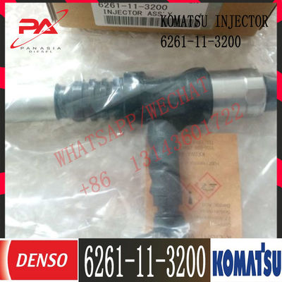 6261-11-3200 Komatsu Diesel PC800-8 D155AX-6 Engine Fuel injector 6261-11-3200 095000-6140