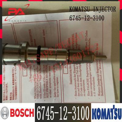 6745-12-3100 Komatsu Diesel PC300-8 PC300LC-8 PC350LC-8 D65EX-15E0 Engine Fuel injector 6745-12-3100 0445120236