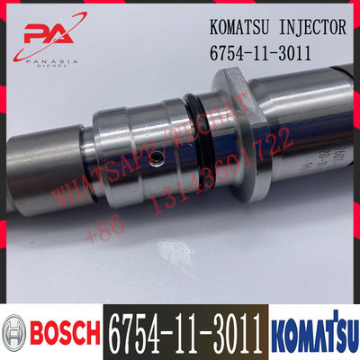 6754-11-3011 Komatsu Excavator QSB6.7 Diesel Engine Fuel Injector 5263262 0445120231 6754-11-3011