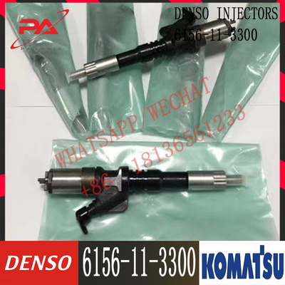 Excavator Hydraulic Parts Fuel Injector 6156113300 For Komatsu 6156-11-3300