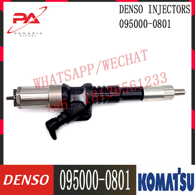 095000-0801 6156-11-3100 Common Rail Diesel Injector  For Komatsu Excavator PC450LC-7 WA470-5