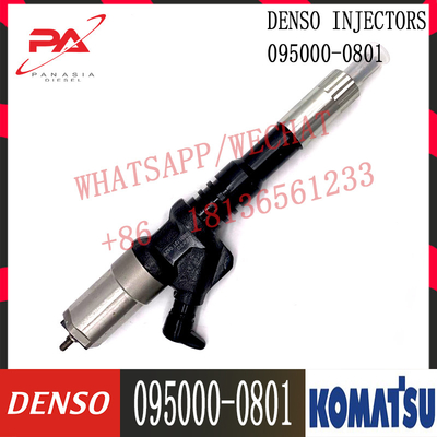 095000-0801 6156-11-3100 Common Rail Diesel Injector  For Komatsu Excavator PC450LC-7 WA470-5