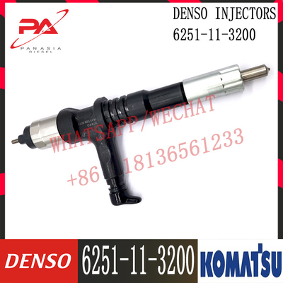 6251-11-3100 Komatsu Diesel PC400-8 6D125E Engine Fuel Injector 6251-11-3100 095000-6070