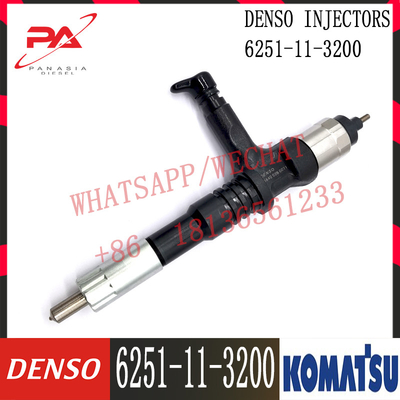 6251-11-3100 Komatsu Diesel PC400-8 6D125E Engine Fuel Injector 6251-11-3100 095000-6070