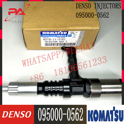Genuine Common Rail Injector 095000-0562 For KOMATSU 6218-11-3101 6218-11-3102