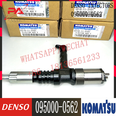 Genuine Common Rail Injector 095000-0562 For KOMATSU 6218-11-3101 6218-11-3102