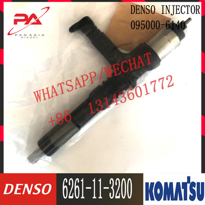 6261-11-3200 Komatsu Diesel PC800-8 D155AX-6 Engine Fuel injector 6261-11-3200 095000-6140