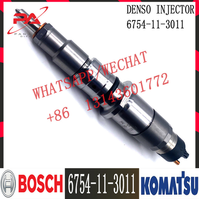 6754-11-3011 Komatsu Excavator QSB6.7 Diesel Engine Fuel Injector 5263262 0445120231 6754-11-3011