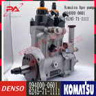 SAA6D170 Diesel Engine Fuel Injection Pump 094000-0601 For KOMATSU 6245-71-1111
