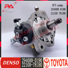 Auto Parts Diesel Injection Pump High Pressure Common Rail Diesel Fuel Injector Pump 294000-0190 22100-78180