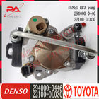 DENSO fast dispatch HP3 Diesel Injection Common Rail Fuel Pump 294000-0446 FOR TOYOTA 22100-OL030