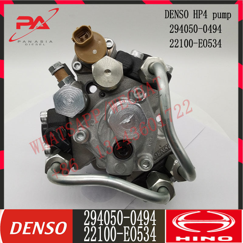 DENSO  294050-0494 22100-E0534 HP4 Common rail fuel injiection pump For HINO J08E 2940500494