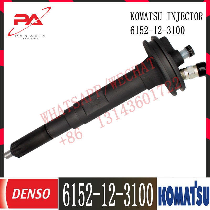 6152-12-3100 Komatsu Fuel Injectors PC400-6 WA470-3/WA450-3 Excavator SA6D125E-2