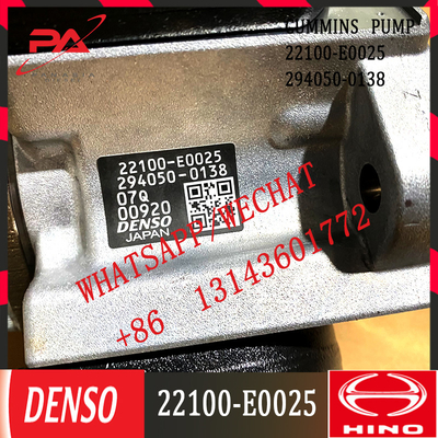 Professional factory supply 22100-E0025 J08E diesel engine diesel fuel injection pump for excavator parts 294050-0138