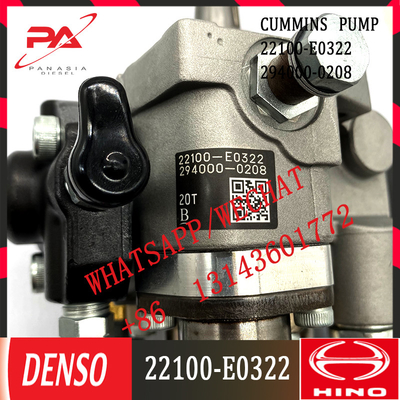 294000-0208 DENSO Common Rail Diesel Fuel HP3 pump 294000-02086 22100-E0322