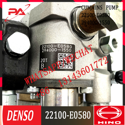 294000-1550 22100-E0580 Auto Parts Diesel Injection Pump High Pressure Common Rail Diesel Fuel Injector Pump