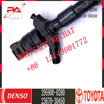 Diesel Truck Common Rail Injector 295900-0280 For Toyota 23670-30450