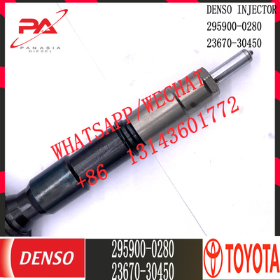 Diesel Truck Common Rail Injector 295900-0280 For Toyota 23670-30450