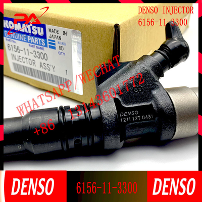 6D125 Excavator Fuel Injector Nozzle Assy 6156-11-3300 095000-1211 For PC400-7 PC450-7