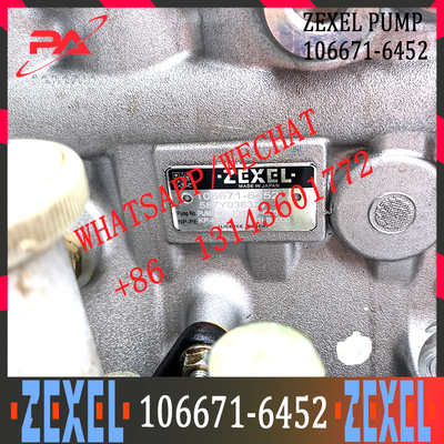Diesel Engine 6HK1 Injection Pump ZEXEL 106671-6452 106Y164747 Fuel Injection Pump For ZX360 Excavator