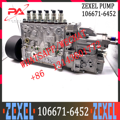 Diesel Engine 6HK1 Injection Pump ZEXEL 106671-6452 106Y164747 Fuel Injection Pump For ZX360 Excavator