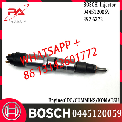 BOSCH original Diesel Common Rail Injector 0445120059 3976372 for CDC/CUMMINS/KOMATSU Engine