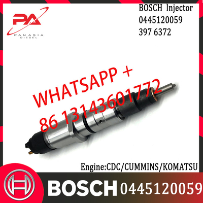 BOSCH original Diesel Common Rail Injector 0445120059 3976372 for CDC/CUMMINS/KOMATSU Engine