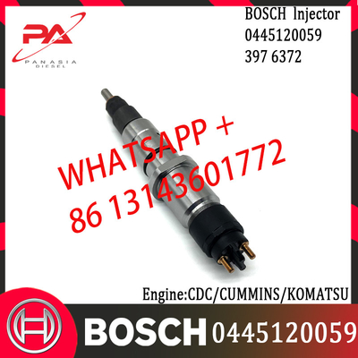 BOSCH original Diesel Common Rail Injector 0445120059 3976372 for CDC/CUMMINS/KOMATSU Engine