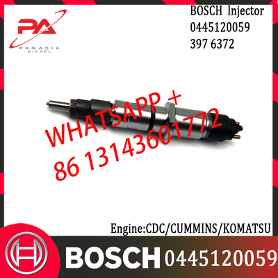 BOSCH original Diesel Common Rail Injector 0445120059 3976372 for CDC/CUMMINS/KOMATSU Engine