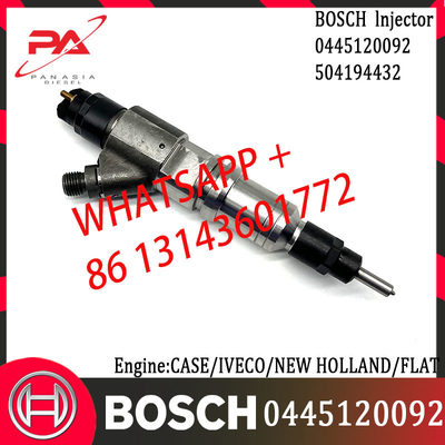 original Diesel Common Rail Injector 0445120092 504194432 for CASE//NEW HOLLAND/FLAT