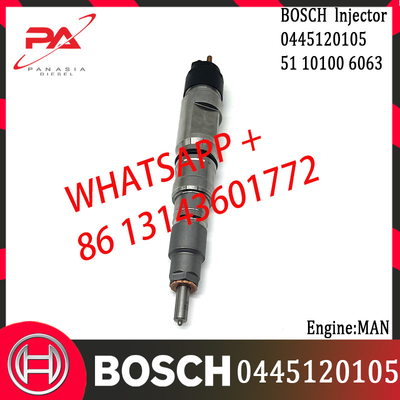 BOSCH original Diesel Common Rail Injector 0445120100 0445120105 51101006079 51101006063 for MAN Engine