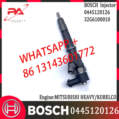 original Diesel Common Rail Injector 0445120126 32G6100010 for MITSUBISHI HEAVY/KOBELCO