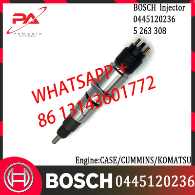 Original Diesel Common Rail Injector 0445120236 0445120272 5263308 87581565 for CASE/CUMMINS/KOMATSU
