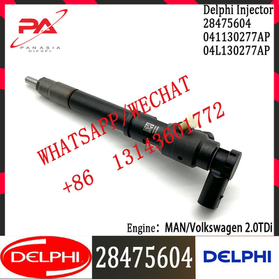 DELPHI Common Rail Diesel Fuel Injector 28475604 041130277AP 04L130277AP For MAN/Volkswagen 2.0TDi
