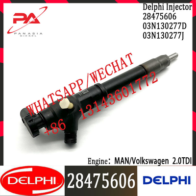 DELPHI Common Rail Diesel Fuel Injector 28475606 03N130277D 03N130277J For MAN/Volkswagen 2.0TDi