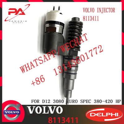 Huida D12 engine fuel injector common rail fuel injector 8113411 BEBE4B12003 for FH12 FM12 NH 12 with genuine quality