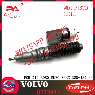 Huida D12 engine fuel injector common rail fuel injector 8113411 BEBE4B12003 for FH12 FM12 NH 12 with genuine quality