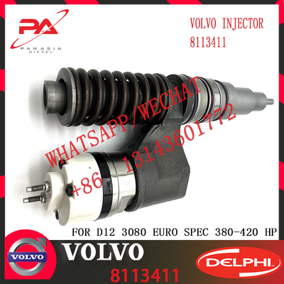 Huida D12 engine fuel injector common rail fuel injector 8113411 BEBE4B12003 for FH12 FM12 NH 12 with genuine quality