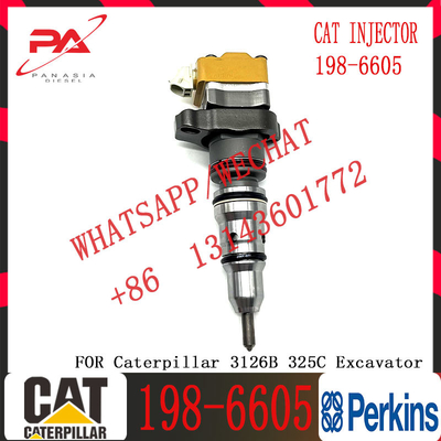Excavator Fuel Injector 128-6601 198-6605 for Excavator Engine 3126 3126B