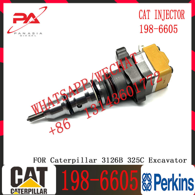 Excavator Fuel Injector 128-6601 198-6605 for Excavator Engine 3126 3126B
